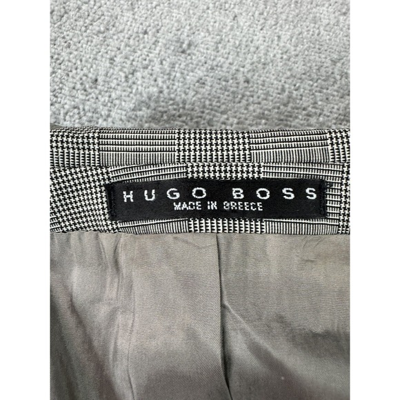 Hugo Boss Suit Jacket 42 R Navy Wool Prince of Whales Galilei Sigma Luxury Coat - Picture 15 of 16